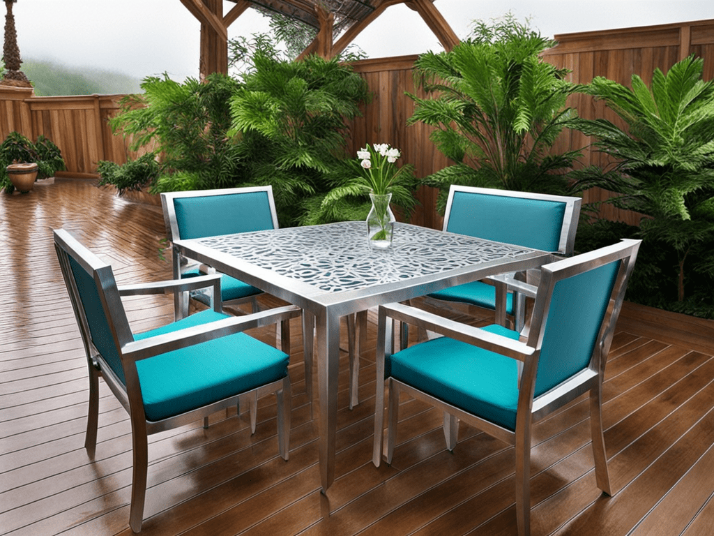 Aluminium Garden Furniture for rain