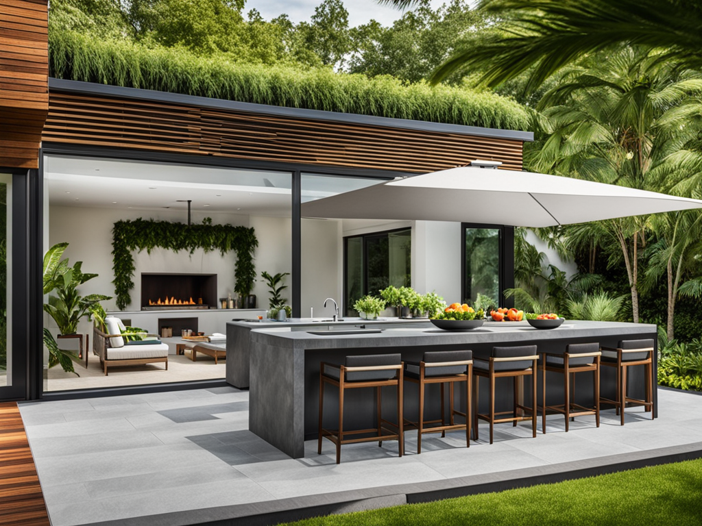 Bluestone For Outdoor Kitchen Countertop